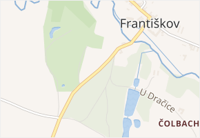 U Dračice v obci Rapšach - mapa ulice