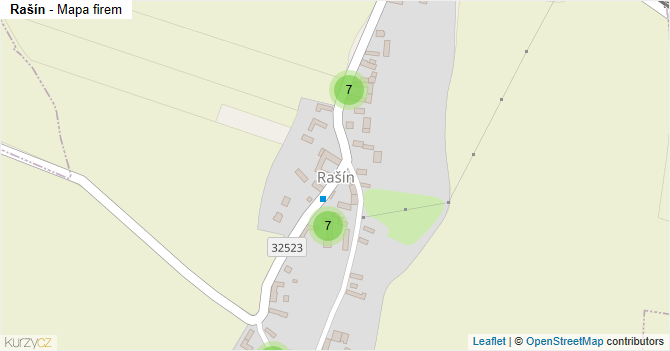 Rašín - mapa firem