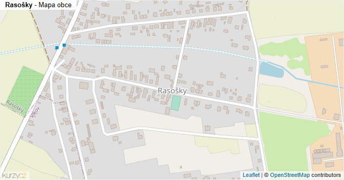 Rasošky - mapa obce