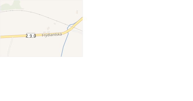 Frýdlantská v obci Raspenava - mapa ulice