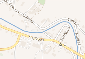 Luhová v obci Raspenava - mapa ulice