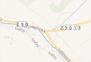 Lužecká v obci Raspenava - mapa ulice