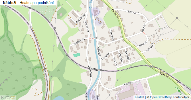 Nábřeží - mapa podnikání
