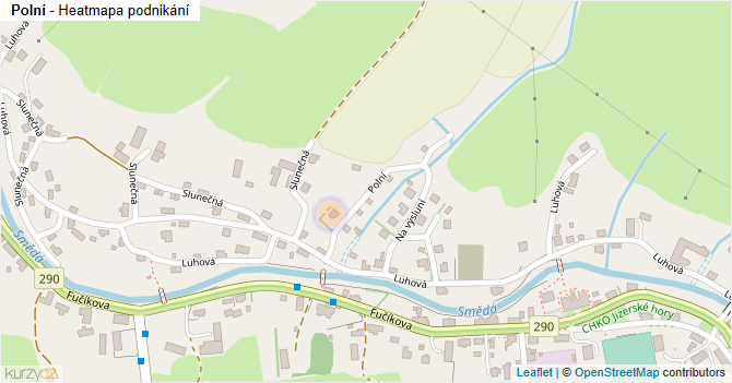 Polní - mapa podnikání