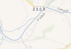 V údolí v obci Raspenava - mapa ulice