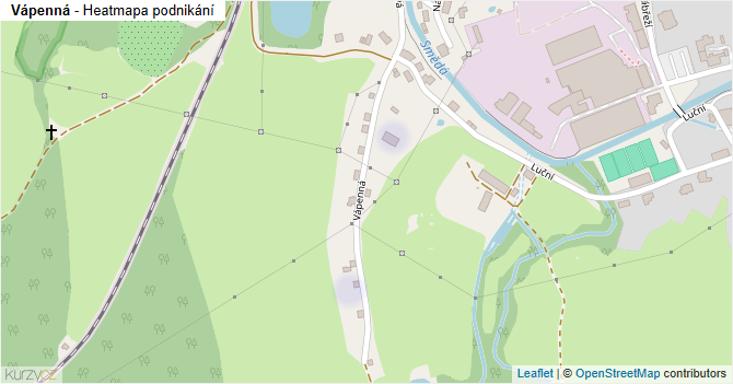 Vápenná - mapa podnikání