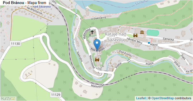 Pod Bránou - mapa firem