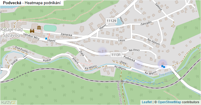 Podvecká - mapa podnikání