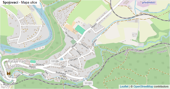 Spojovací - mapa ulice
