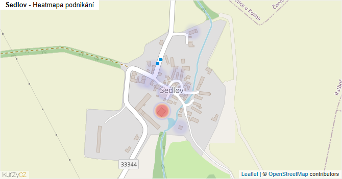 Sedlov - mapa podnikání