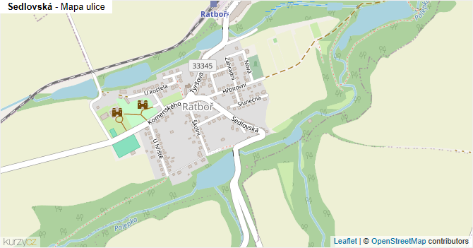 Sedlovská - mapa ulice