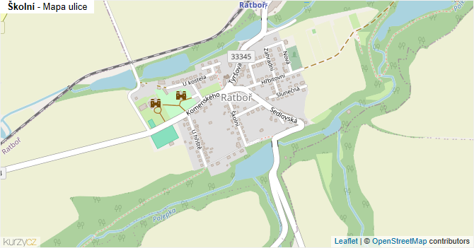 Školní - mapa ulice