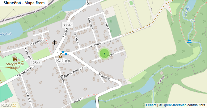 Slunečná - mapa firem