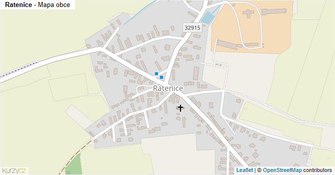 Ratenice - mapa obce