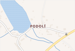 Podolí v obci Ratibořské Hory - mapa části obce