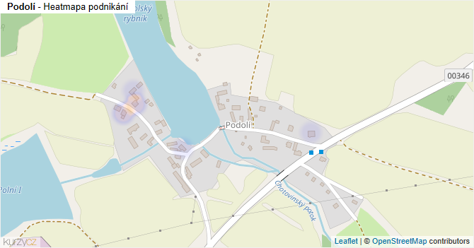 Podolí - mapa podnikání