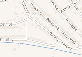 Baráky v obci Ratíškovice - mapa ulice