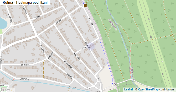 Kolmá - mapa podnikání