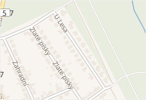 U Lesa v obci Ratíškovice - mapa ulice