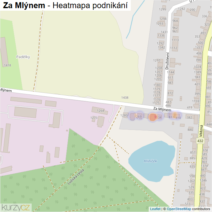 Mapa Za Mlýnem - Firmy v ulici.
