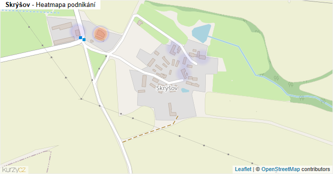 Skrýšov - mapa podnikání