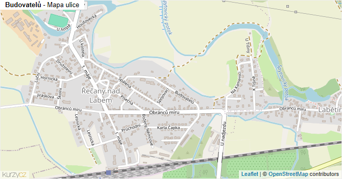 Budovatelů - mapa ulice