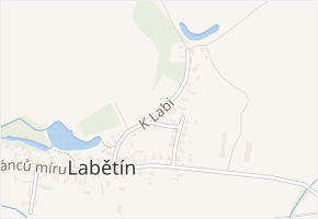 K Labi v obci Řečany nad Labem - mapa ulice