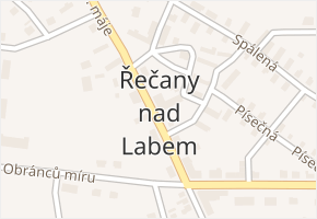 Řečany nad Labem v obci Řečany nad Labem - mapa části obce