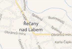Rybářská v obci Řečany nad Labem - mapa ulice