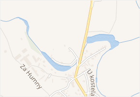 U hřiště v obci Řečany nad Labem - mapa ulice