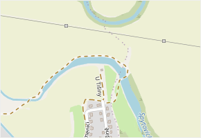 U Tišiny v obci Řečany nad Labem - mapa ulice