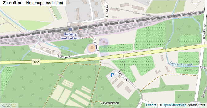 Za dráhou - mapa podnikání
