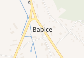Babice v obci Řehenice - mapa části obce
