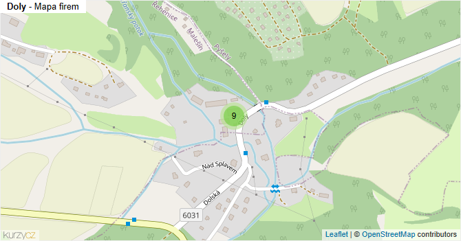 Doly - mapa firem