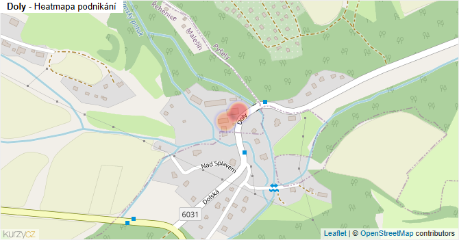 Doly - mapa podnikání