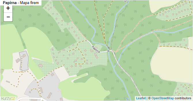 Papírna - mapa firem