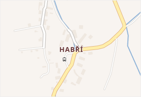 Habří v obci Řehlovice - mapa části obce