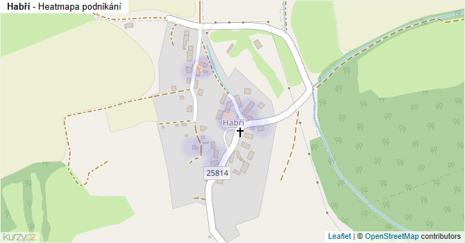 Habří - mapa podnikání