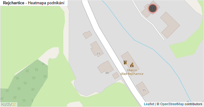 Rejchartice - mapa podnikání