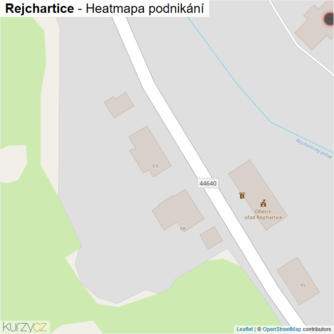 Mapa Rejchartice - Firmy v obci.