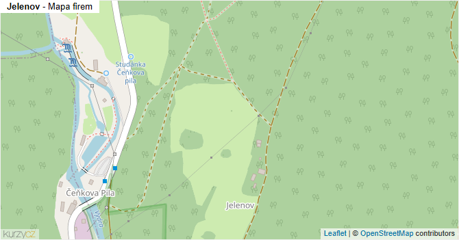 Jelenov - mapa firem