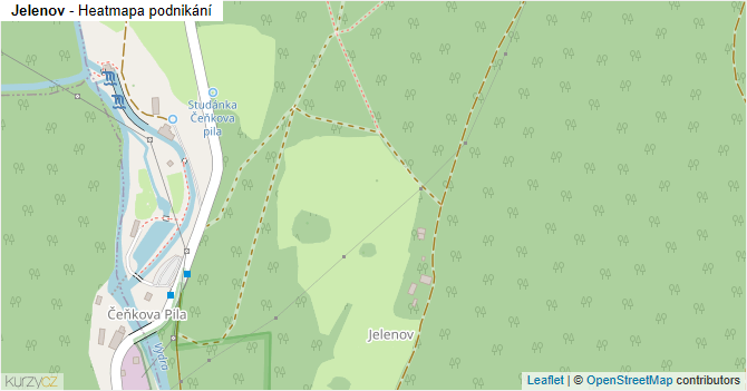 Jelenov - mapa podnikání