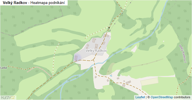 Velký Radkov - mapa podnikání