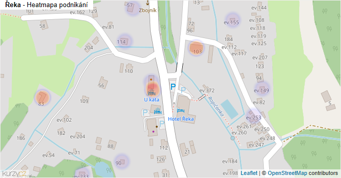 Řeka - mapa podnikání
