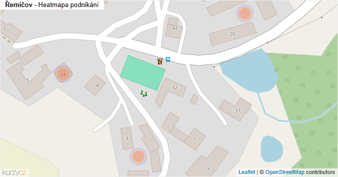 Řemíčov - mapa podnikání