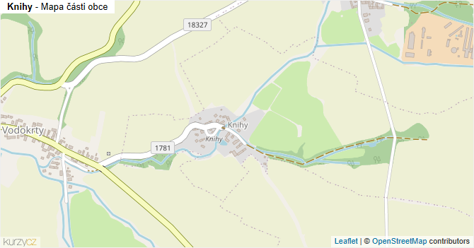 Knihy - mapa části obce