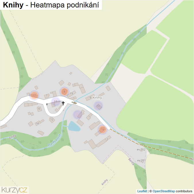 Mapa Knihy - Firmy v části obce.