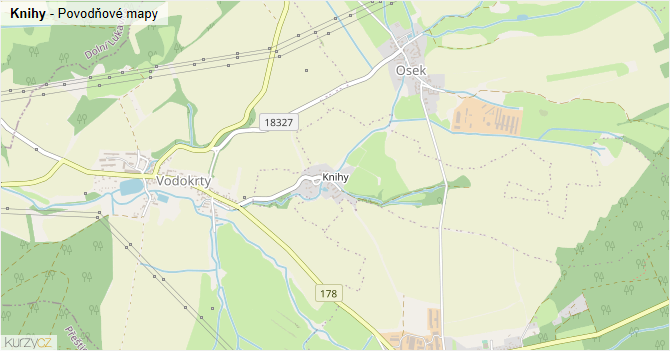 Knihy - záplavové mapy stoleté vody