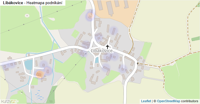 Libákovice - mapa podnikání