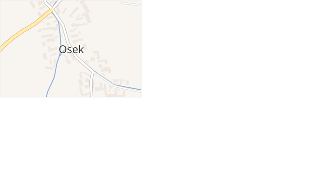 Osek v obci Řenče - mapa části obce